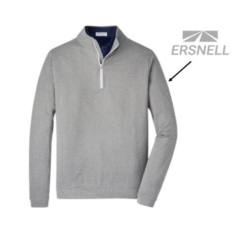 Peter Millar Men's Perth Performance Melange Quarter-Zip image thumbnail