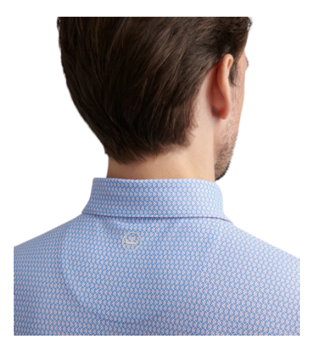 Peter Millar Men's Taza Geo Performance Mesh Polo image thumbnail
