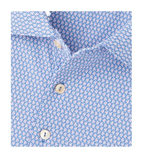 Peter Millar Men's Taza Geo Performance Mesh Polo image thumbnail
