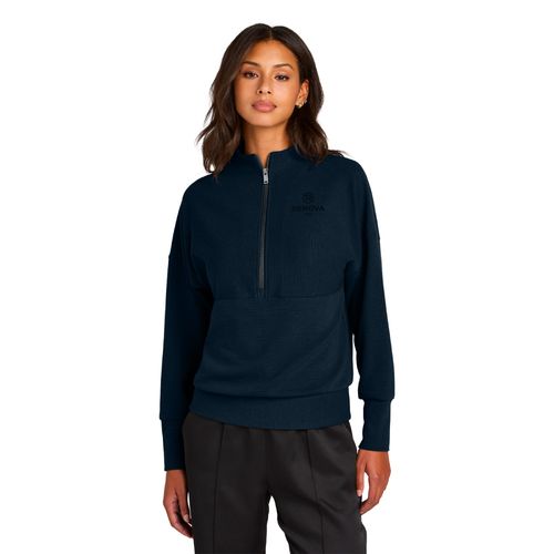 Mercer+Mettle Women's Linear Texture 1/4-Zip image thumbnail
