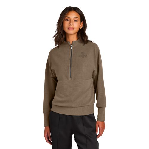 Mercer+Mettle Women's Linear Texture 1/4-Zip image thumbnail