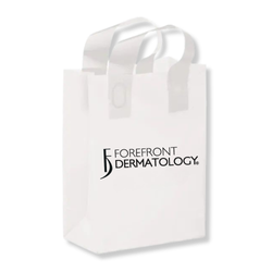 Image of Clear Frosted Shopper Bag with Insert