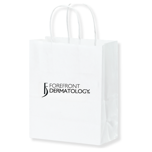 White Kraft Paper Shopper Bag image thumbnail