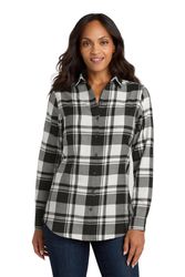 Image of Port Authority Ladies Plaid Flannel Tunic . LW668