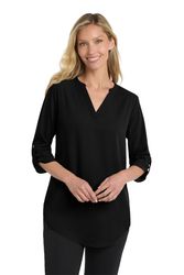 Image of Port Authority Ladies 3/4-Sleeve Tunic Blouse. LW701