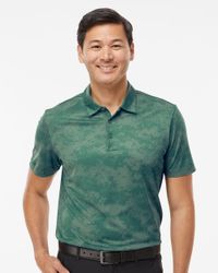 Image of Men's All Over Camo Print Polo - A550