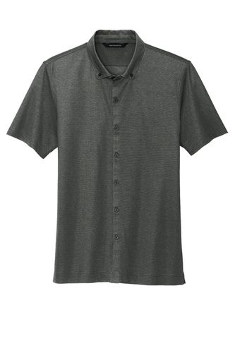 Mercer+Mettle® Stretch Pique Full-Button Polo MM1006 image thumbnail