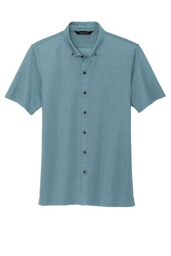 Mercer+Mettle® Stretch Pique Full-Button Polo MM1006 image thumbnail