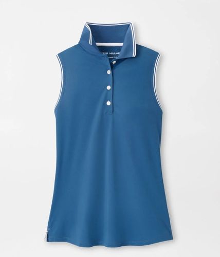 Peter Millar Canterbury Tipped Sport Mesh Sleeveless Polo image thumbnail