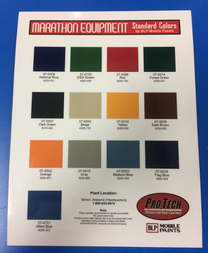 Marathon Paint Chip Card image thumbnail