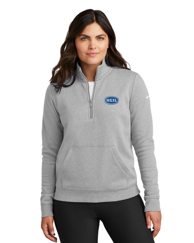 Nike Ladies Club Fleece Sleeve Swoosh 1/2-Zip image thumbnail