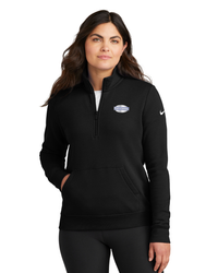 Image of Nike Ladies Club Fleece Sleeve Swoosh 1/2-Zip