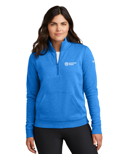 Nike Ladies Club Fleece Sleeve Swoosh 1/2-Zip image thumbnail