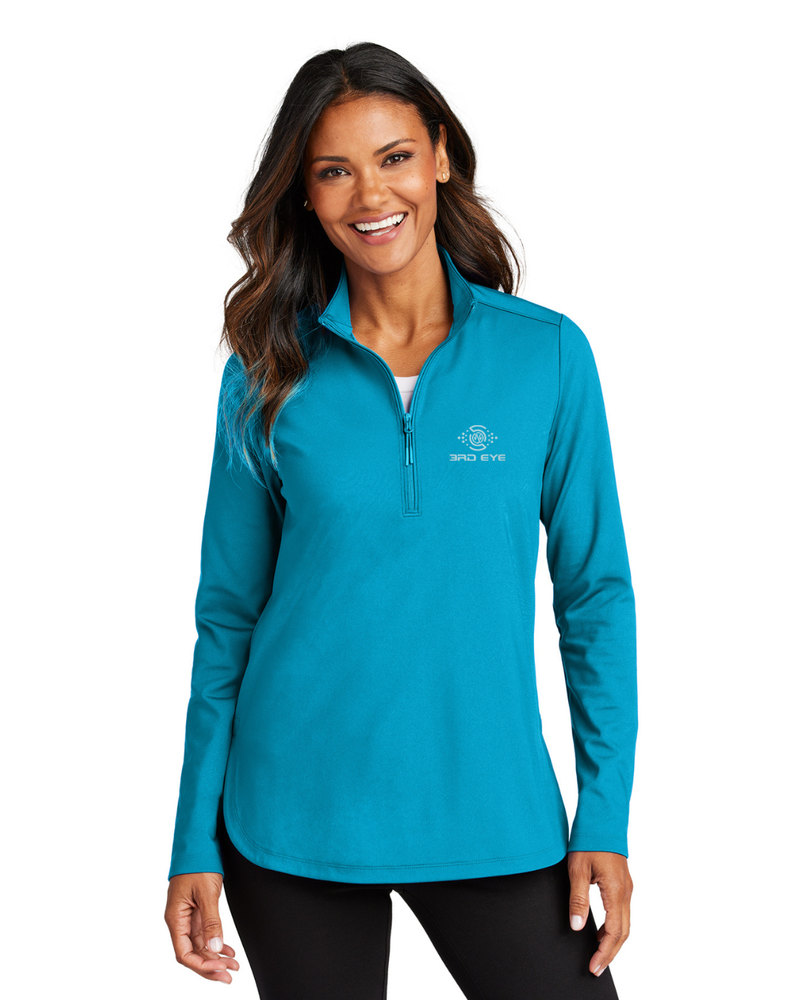 Port Authority Ladies C-FREE Double Knit 1/4-Zip primary image