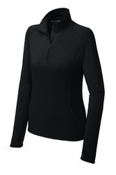 Image of Sport-Tek Women's Sport-Wick Stretch 1/4-Zip Pullover. LST850