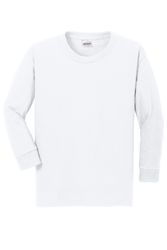 Image of Gildan Youth Heavy Cotton 100% Cotton Long Sleeve T-Shirt. 5400B