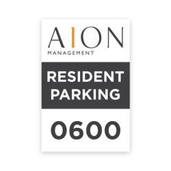 Image of Parking Window Clings - Variable Data