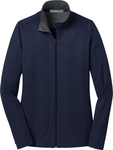 Port Authority Ladies Vertical Texture Full-Zip Jacket image thumbnail