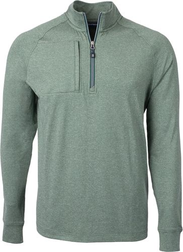 Cutter & Buck Adapt Eco Knit Heather Mens Quarter Zip Pullover image thumbnail