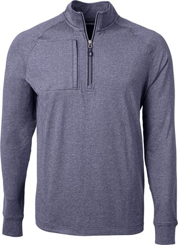 Cutter & Buck Adapt Eco Knit Heather Mens Quarter Zip Pullover image thumbnail