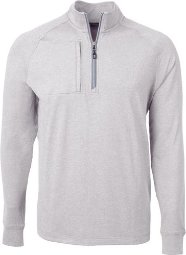 Cutter & Buck Adapt Eco Knit Heather Mens Quarter Zip Pullover image thumbnail