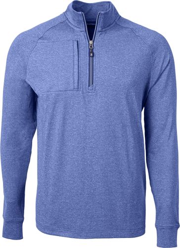Cutter & Buck Adapt Eco Knit Heather Mens Quarter Zip Pullover image thumbnail