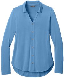 Image of Port Authority® Women’s Luxe Knit Button Tunic
