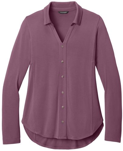 Port Authority® Women’s Luxe Knit Button Tunic image thumbnail