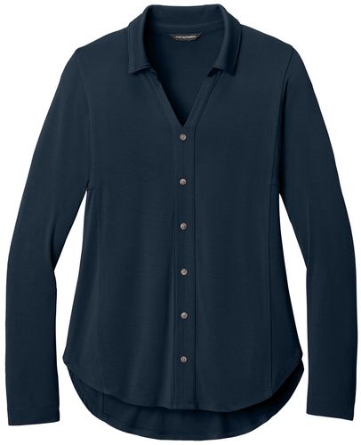 Port Authority® Women’s Luxe Knit Button Tunic image thumbnail