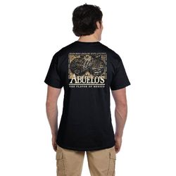 Image of OLD Abuelo's Black Passport Tee (STOCK)