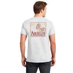 Image of OLD Abuelo's White Passport Tee (STOCK)