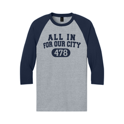 Image of All In For Our City Raglan T-Shirt