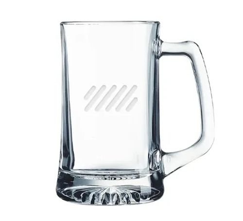 Polar Camel 14 oz Glass Beer Mug w/ Handle image thumbnail