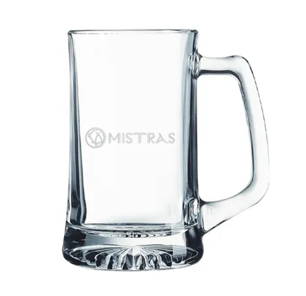 Polar Camel 14 oz Glass Beer Mug w/ Handle primary image