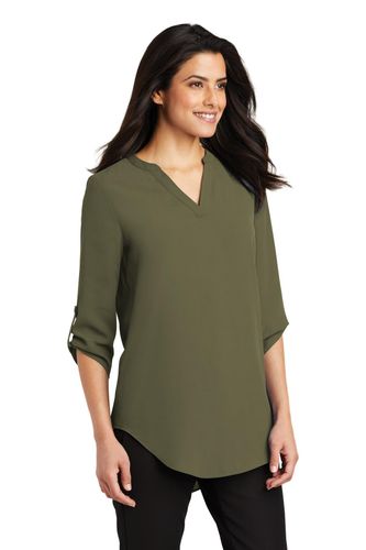 Port Authority Ladies 3/4-Sleeve Tunic Blouse. LW701 image thumbnail Port Authority Ladies 3/4-Sleeve Tunic Blouse. LW701 image thumbnail