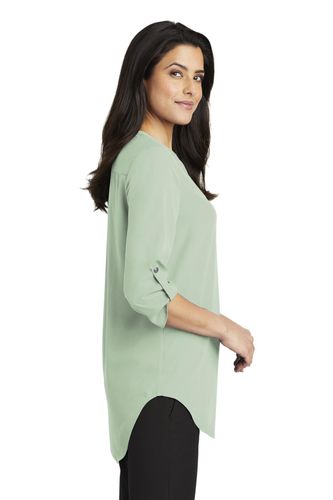 Port Authority Ladies 3/4-Sleeve Tunic Blouse. LW701 image thumbnail Port Authority Ladies 3/4-Sleeve Tunic Blouse. LW701 image thumbnail