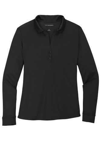 Port Authority Ladies Silk Touch Performance Long Sleeve Polo. L540LS image thumbnail