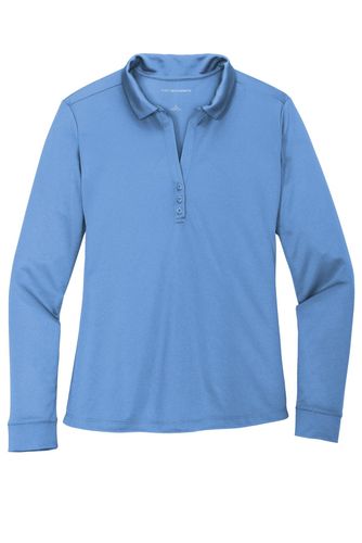 Port Authority Ladies Silk Touch Performance Long Sleeve Polo. L540LS image thumbnail