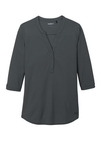 OGIO Ladies Jewel Henley LOG104 image thumbnail OGIO Ladies Jewel Henley LOG104 image thumbnail