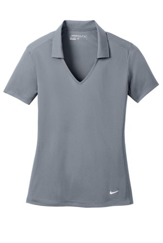 Nike Ladies Dri-FIT Vertical Mesh Polo. 637165 image thumbnail
