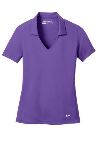 Nike Ladies Dri-FIT Vertical Mesh Polo. 637165 image thumbnail