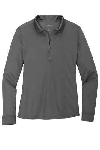 Port Authority Ladies Silk Touch Performance Long Sleeve Polo. L540LS image thumbnail