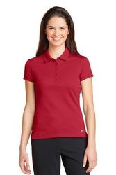 Image of Nike Ladies Dri-FIT Solid Icon Pique Modern Fit Polo. 746100
