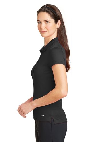 Nike Ladies Dri-FIT Solid Icon Pique Modern Fit Polo. 746100 image thumbnail Nike Ladies Dri-FIT Solid Icon Pique Modern Fit Polo. 746100 image thumbnail