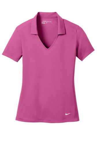 Nike Ladies Dri-FIT Vertical Mesh Polo. 637165 image thumbnail