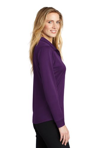 Port Authority Ladies Silk Touch Performance Long Sleeve Polo. L540LS image thumbnail