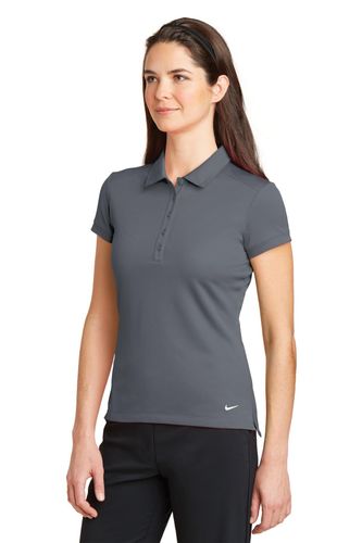 Nike Ladies Dri-FIT Solid Icon Pique Modern Fit Polo. 746100 image thumbnail Nike Ladies Dri-FIT Solid Icon Pique Modern Fit Polo. 746100 image thumbnail