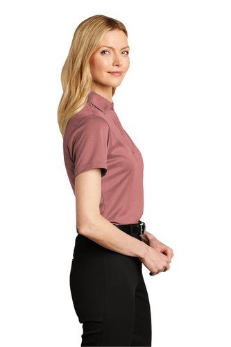 Port Authority Ladies Heathered Silk Touch Performance Polo. LK542 image thumbnail