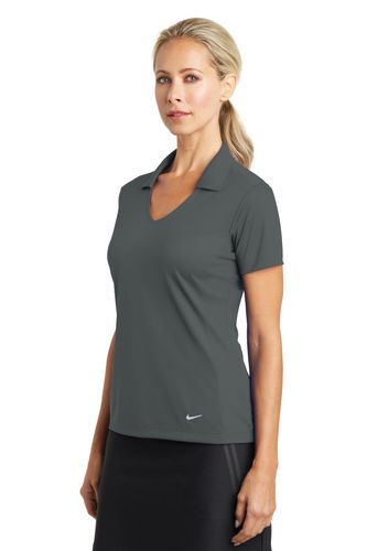 Nike Ladies Dri-FIT Vertical Mesh Polo. 637165 image thumbnail