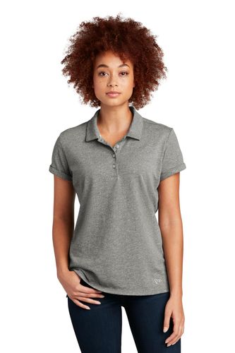 New Era Ladies Slub Twist Polo LNEA301 image thumbnail New Era Ladies Slub Twist Polo LNEA301 image thumbnail